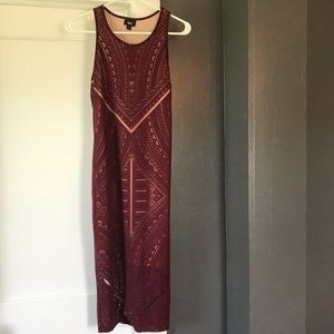 Cute Burgundy Dress